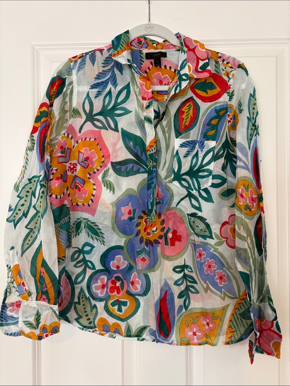 J. Crew Multicolor Floral Button-Down Shirt